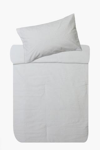 Embossed Butterfly Comforter Set