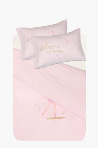 Microfibre Ballerina Princess Duvet Cover Set