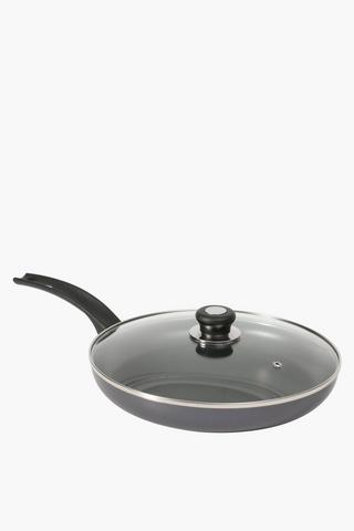 Aluminium Frying Pan With Lid 28cm