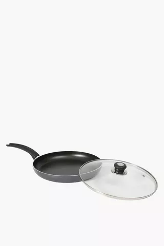 Aluminium Frying Pan With Lid 28cm