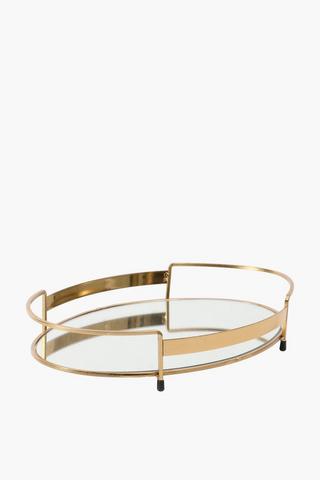 Classic Oval Mirror Tray 35cm