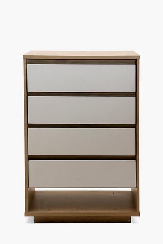 Boston 4 Drawer Unit, 90x45x95 cm