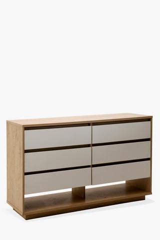 Boston 6 Drawer Unit, 150x73x45 cm