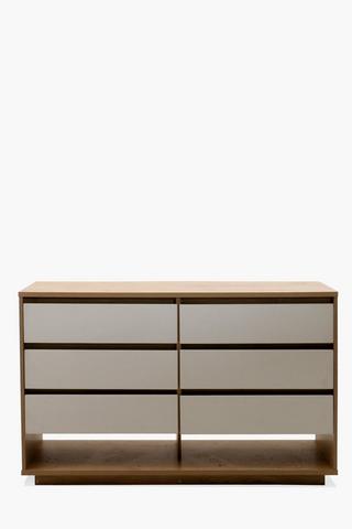 Boston 6 Drawer Unit, 150x73x45 cm