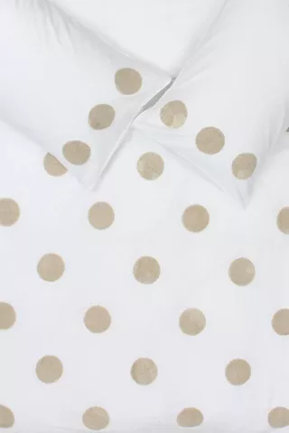 Cotton Tufted Dot Duvet Cover Set