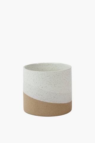 Sandy Ceramic Planter, 15x14cm