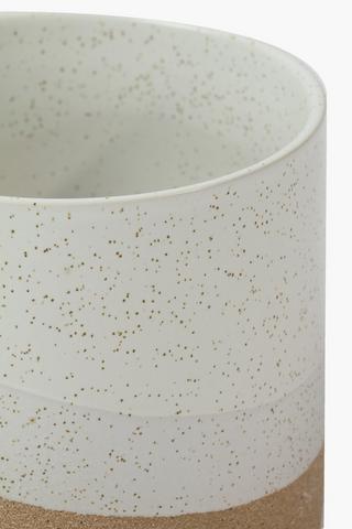 Sandy Ceramic Planter, 15x14cm