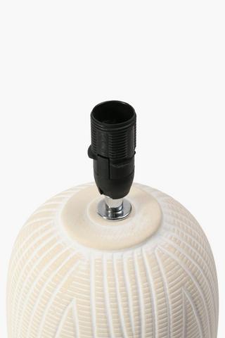 Chevron Ceramic Lamp Set, 15x45cm
