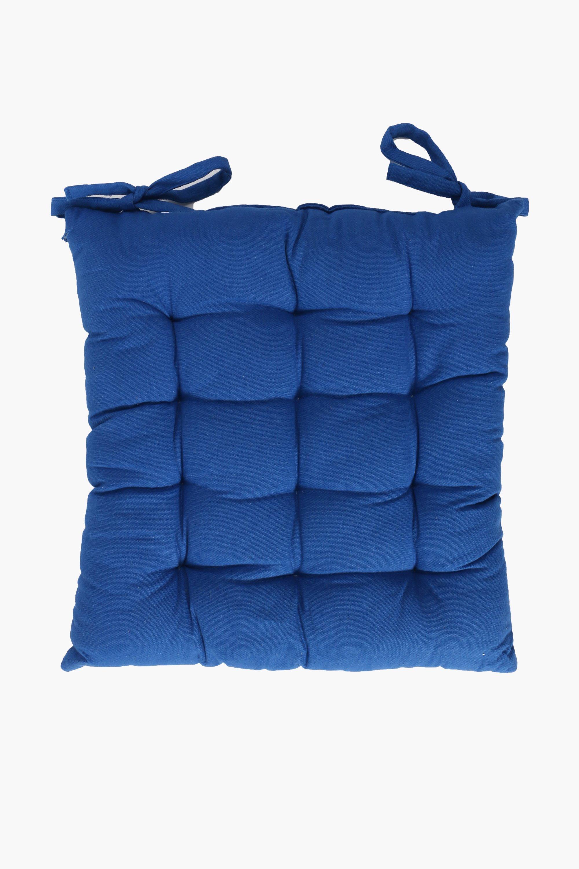 Plain Cotton Chair Pad, 40x40cm