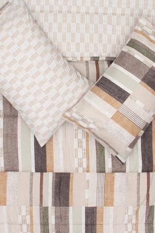 Microfibre Rustic Stripes Comforter Set