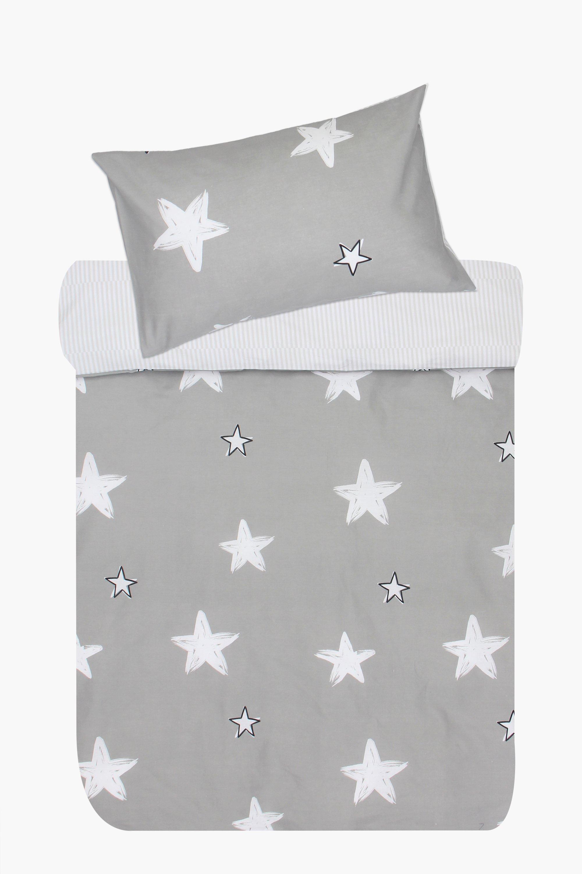 Polycotton Stars Reversible Duvet Cover Set