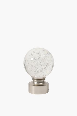 2 Pack Miranda Glass Finial, 35mm