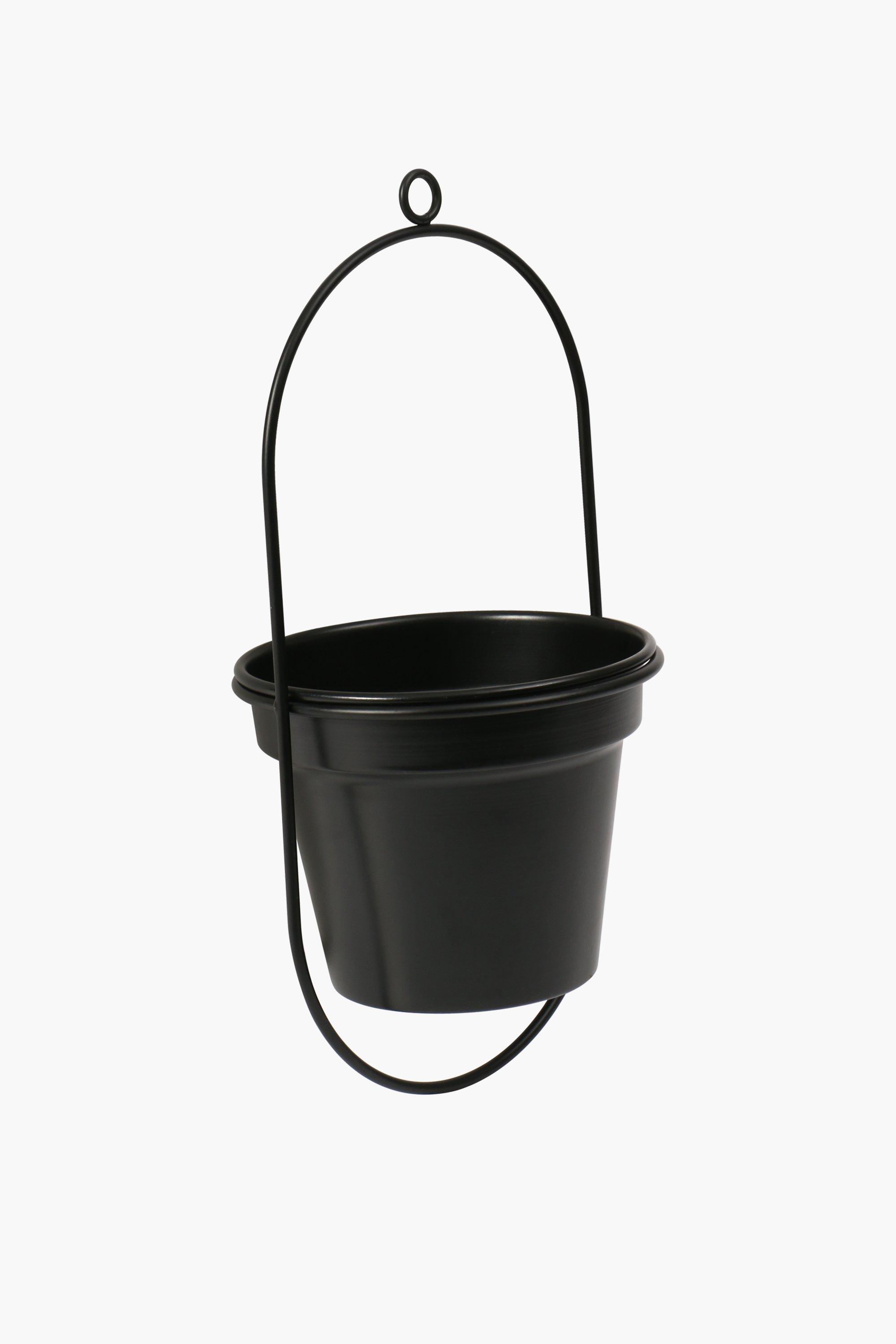 Metal Hanging Bucket Planter, 17x35cm