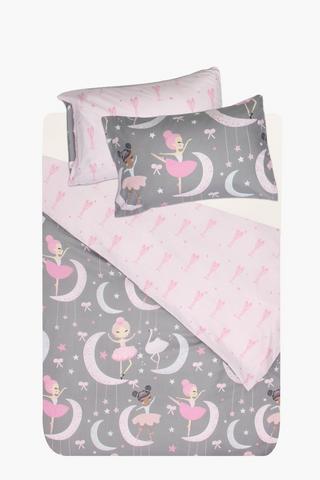 Soft Touch Ballerina Reversible Duvet Cover Set