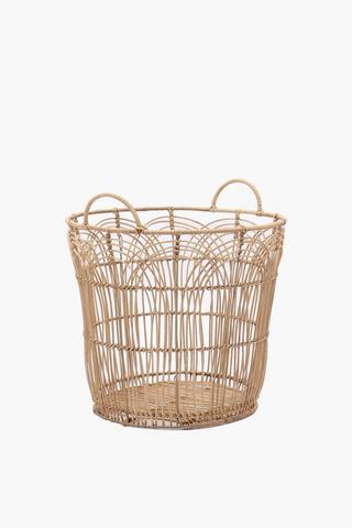 Wave Weave Rustic Laundry Basket Large