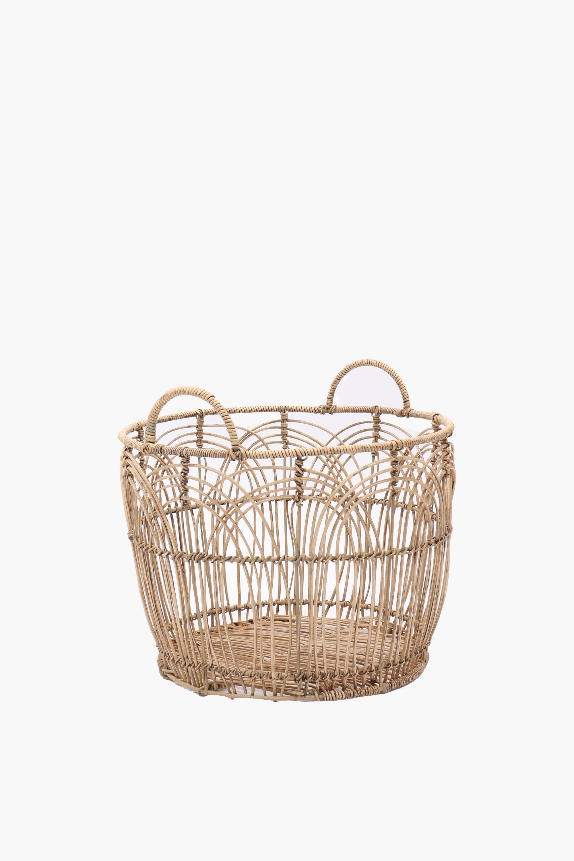 Wave Weave Laundry Basket Medium