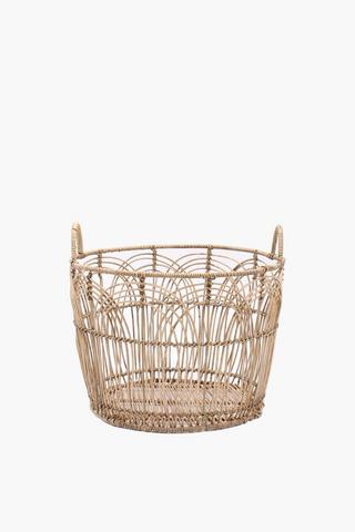 Wave Weave Laundry Basket Medium