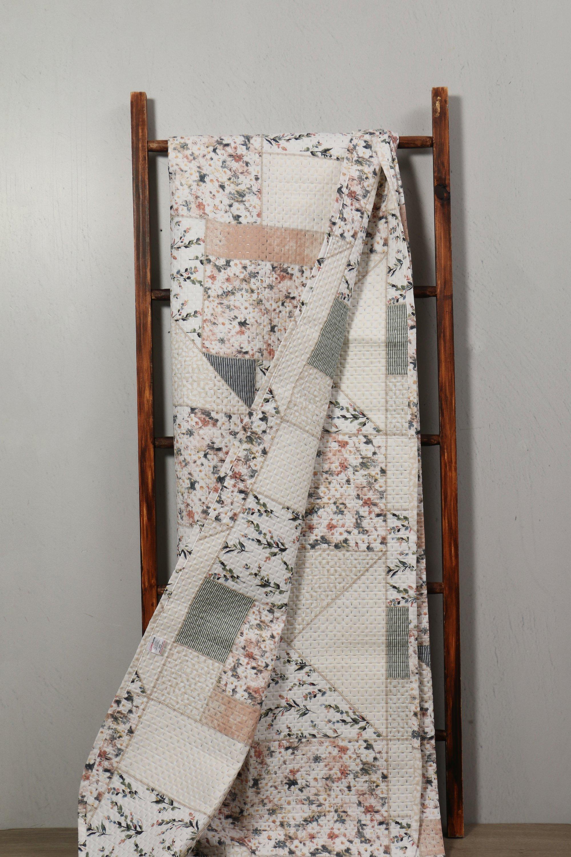 Microfibre Patchwork Woven Quilt