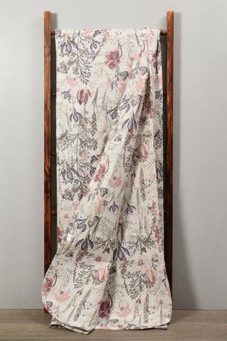 Microfibre Floral Quilt Queen King