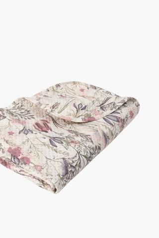 Microfibre Floral Quilt Queen King