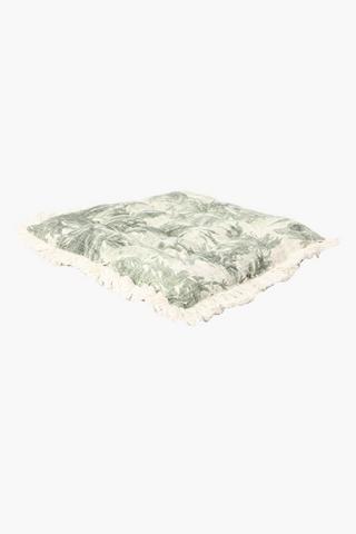 Printed Slub Detail Bahamas Chair Pad, 50x50cm
