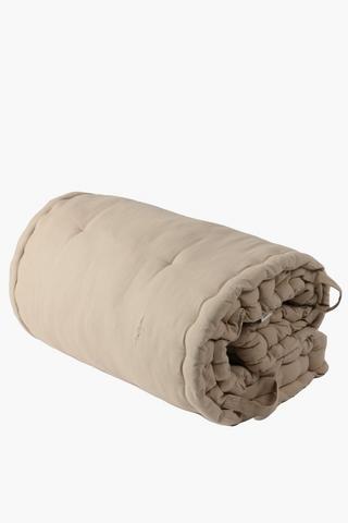 Plain Double Edge Mattress Cushion, 120x60x10cm 
