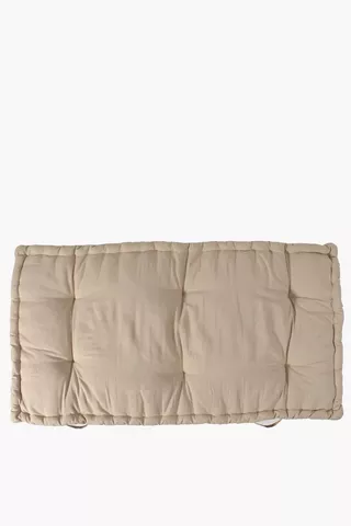 Plain Double Edge Mattress Cushion, 120x60x10cm 
