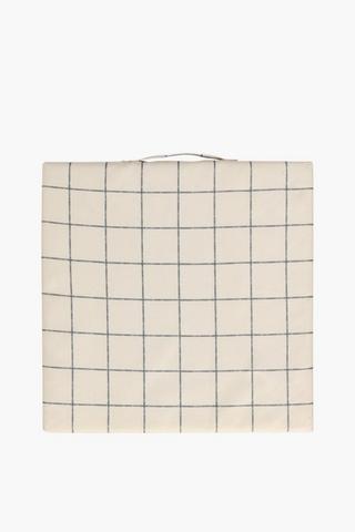Boston Check  Memory Foam Chair Pad, 40x40cm