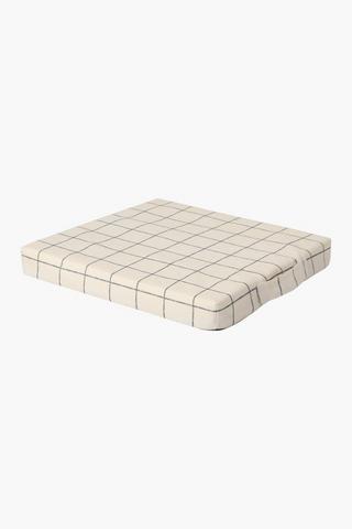 Boston Check  Memory Foam Chair Pad, 40x40cm