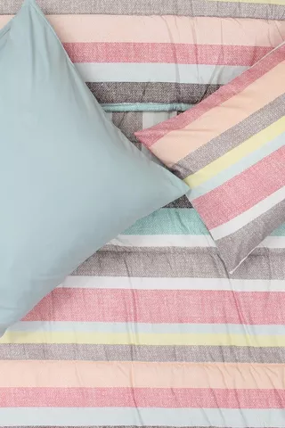 Soft Touch 6 Piece Rustic Stripes Comforter Set