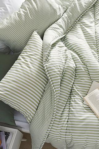 Microfibre Candy Stripe Comforter Set