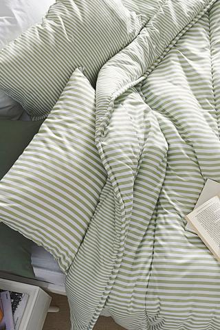 Microfibre Candy Stripe Comforter Set