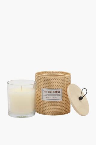 Bamboo Jasmine Candle, 8,5x10cm