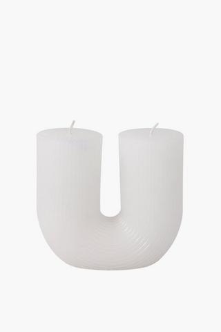 U-shaped Pillar Candle, 12x11cm