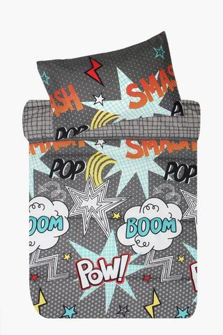 Microfibre Hero Reversible  Comforter Set