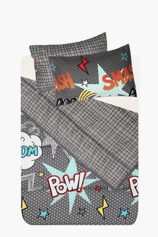 Microfibre Hero Reversible  Comforter Set