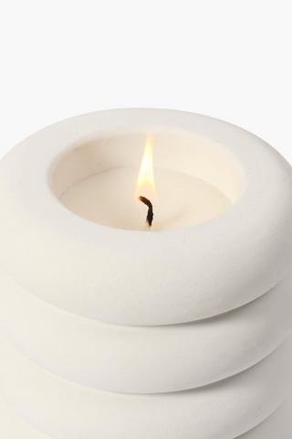 Circle Stacked Candle, 10x11cm