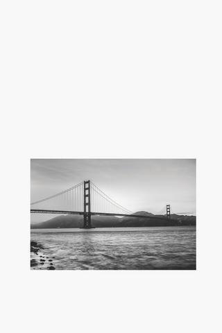 Monochrome Bridge Canvas, 40x60cm
