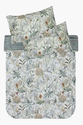 Microfibre Chelada Leaf Comforter Set