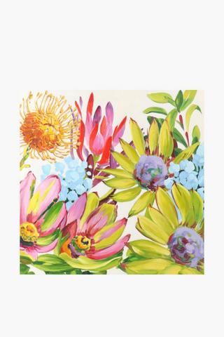Sangria Floral Canvas, 100x100cm