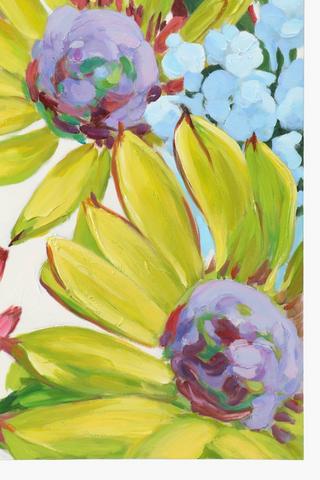 Sangria Floral Canvas, 100x100cm