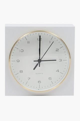 Classic Box Clock, 16.5cm