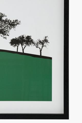 Framed Tree Line, 40x50cm