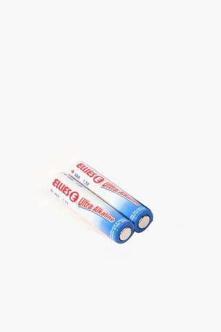 2 Pack Ellies Aaa Ultra Alkaline Batteries