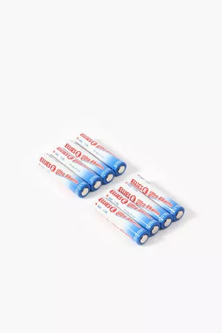 8 Pack Ellies Aaa Ultra Alkaline Batteries