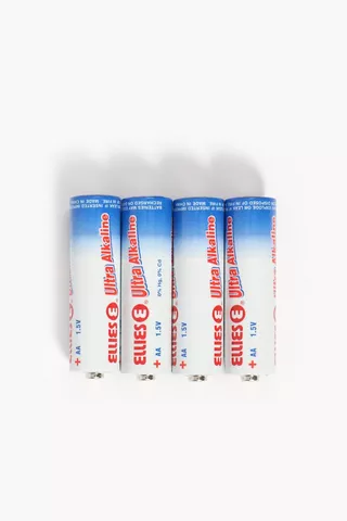 4 Pack Ellies Aa Ultra Alkaline Batteries