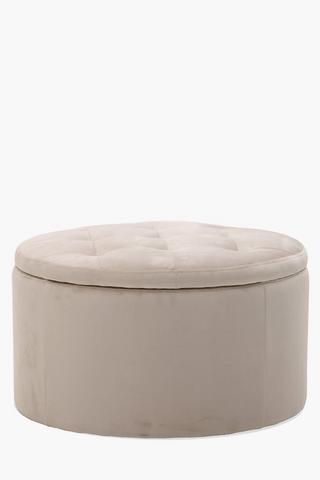 Deep Button Storage Ottoman
