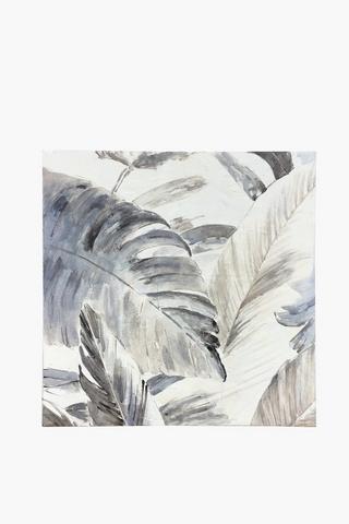 Tropical Leaf Canvas, 100x100cm