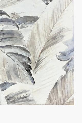 Tropical Leaf Canvas, 100x100cm