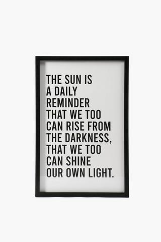 Frame Motivational Script, 40x60cm